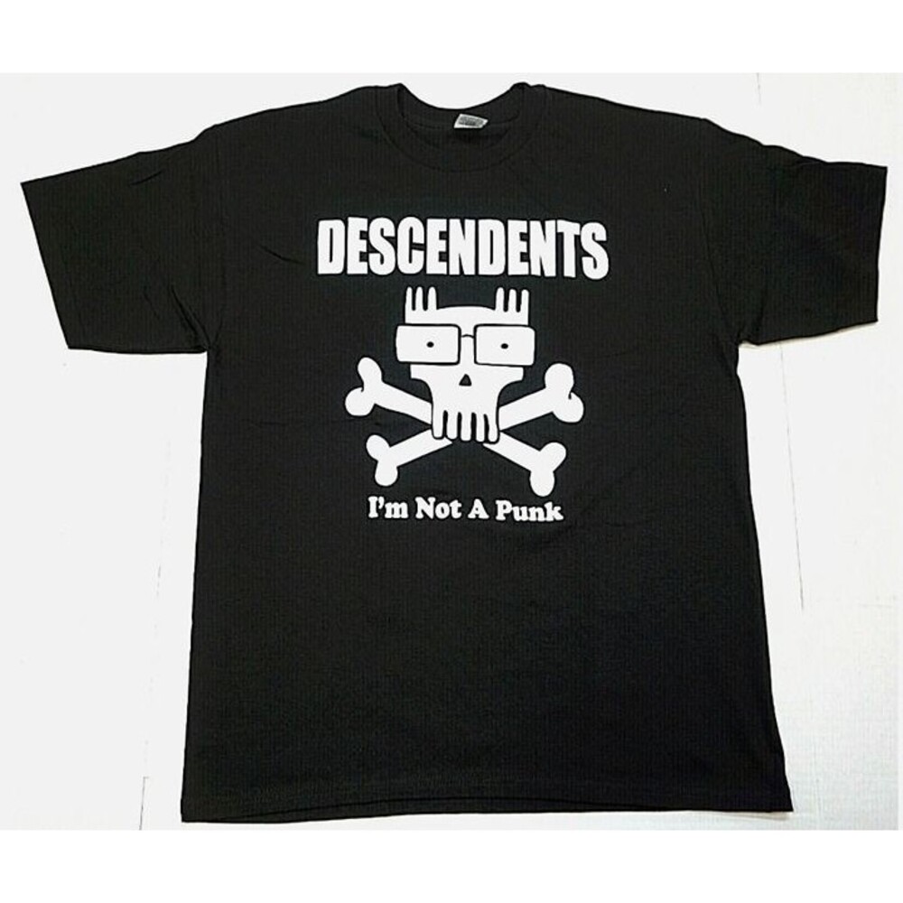 RARE DESCENDENTS I'm Not A Punk Men's 100% Cotton Punk Rock Tee Black XS
